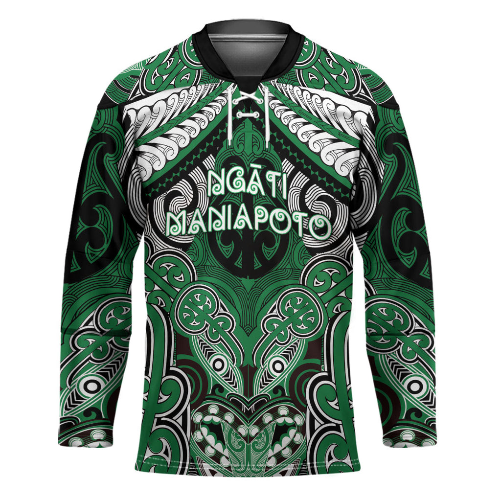 Aotearoa Iwi Ngati Maniapoto Personalised Hockey Jersey Maori Kowhaiwhai Pattern