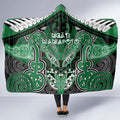 Aotearoa Iwi Ngati Maniapoto Hooded Blanket Maori Kowhaiwhai Pattern
