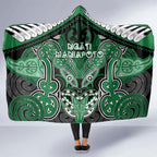 Aotearoa Iwi Ngati Maniapoto Hooded Blanket Maori Kowhaiwhai Pattern