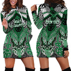 Aotearoa Iwi Ngati Maniapoto Personalised Hoodie Dress Maori Kowhaiwhai Pattern