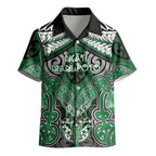 Aotearoa Iwi Ngati Maniapoto Personalised Kid Hawaiian Shirt Maori Kowhaiwhai Pattern