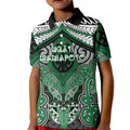 Aotearoa Iwi Ngati Maniapoto Personalised Kid Polo Shirt Maori Kowhaiwhai Pattern