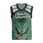 Aotearoa Iwi Ngati Maniapoto Personalised Christmas Knitted V-Neck Vest Maori Kowhaiwhai Pattern