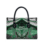 Aotearoa Iwi Ngati Maniapoto Leather Bag Maori Kowhaiwhai Pattern