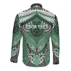 Aotearoa Iwi Ngati Maniapoto Personalised Long Sleeve Button Shirt Maori Kowhaiwhai Pattern