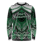 Aotearoa Iwi Ngati Maniapoto Personalised Long Sleeve Shirt Maori Kowhaiwhai Pattern