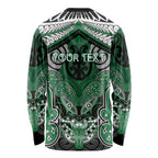 Aotearoa Iwi Ngati Maniapoto Personalised Long Sleeve Shirt Maori Kowhaiwhai Pattern