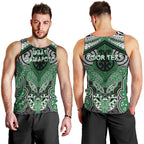 Aotearoa Iwi Ngati Maniapoto Personalised Men Tank Top Maori Kowhaiwhai Pattern