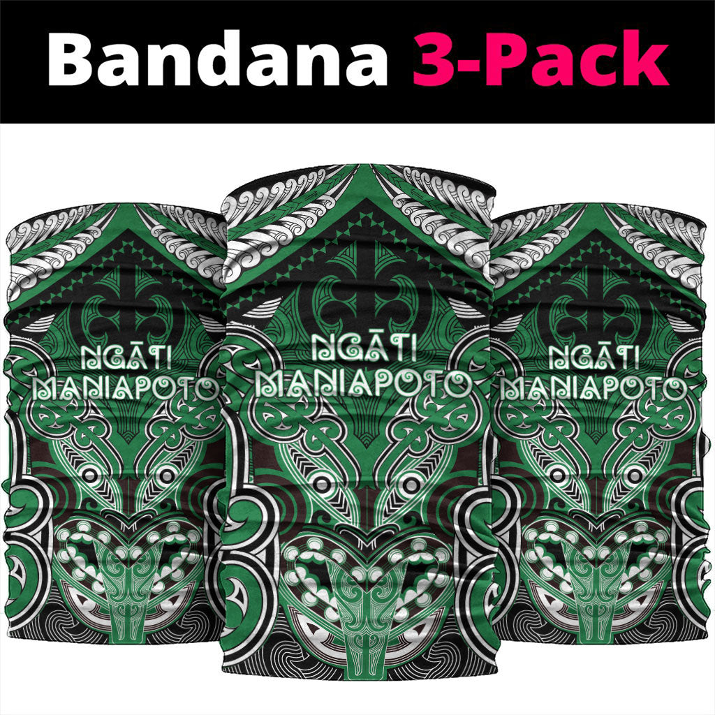 Aotearoa Iwi Ngati Maniapoto Neck Gaiter Maori Kowhaiwhai Pattern