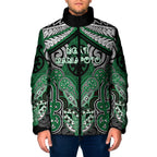 Aotearoa Iwi Ngati Maniapoto Personalised Padded Jacket Maori Kowhaiwhai Pattern
