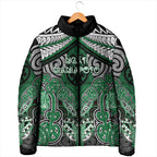 Aotearoa Iwi Ngati Maniapoto Personalised Padded Jacket Maori Kowhaiwhai Pattern
