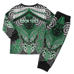 Aotearoa Iwi Ngati Maniapoto Personalised Christmas Pajama Set Maori Kowhaiwhai Pattern