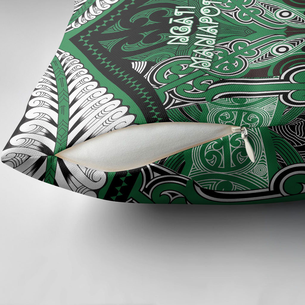 Aotearoa Iwi Ngati Maniapoto Pillow Cover Maori Kowhaiwhai Pattern