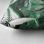 Aotearoa Iwi Ngati Maniapoto Pillow Cover Maori Kowhaiwhai Pattern