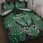 Aotearoa Iwi Ngati Maniapoto Quilt Bed Set Maori Kowhaiwhai Pattern