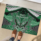 Aotearoa Iwi Ngati Maniapoto Rubber Doormat Maori Kowhaiwhai Pattern