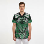 Aotearoa Iwi Ngati Maniapoto Personalised Scrub Top Maori Kowhaiwhai Pattern
