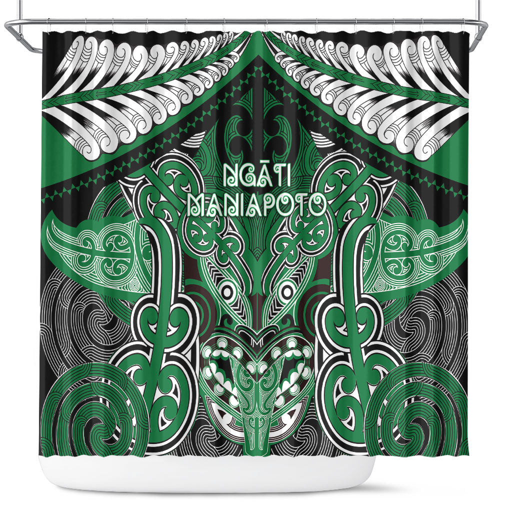 Aotearoa Iwi Ngati Maniapoto Shower Curtain Maori Kowhaiwhai Pattern