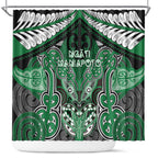 Aotearoa Iwi Ngati Maniapoto Shower Curtain Maori Kowhaiwhai Pattern