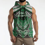Aotearoa Iwi Ngati Maniapoto Personalised Sleeveless Hoodie Maori Kowhaiwhai Pattern