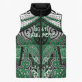 Aotearoa Iwi Ngati Maniapoto Personalised Sleeveless Puffer Jacket Maori Kowhaiwhai Pattern