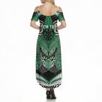 Aotearoa Iwi Ngati Maniapoto Personalised Summer Maxi Dress Maori Kowhaiwhai Pattern