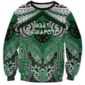 Aotearoa Iwi Ngati Maniapoto Personalised Sweatshirt Maori Kowhaiwhai Pattern