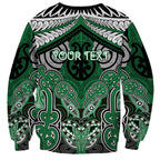 Aotearoa Iwi Ngati Maniapoto Personalised Sweatshirt Maori Kowhaiwhai Pattern