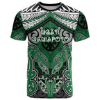 Aotearoa Iwi Ngati Maniapoto Personalised T Shirt Maori Kowhaiwhai Pattern