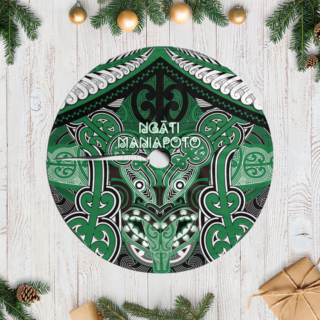 Aotearoa Iwi Ngati Maniapoto Tree Skirt Maori Kowhaiwhai Pattern