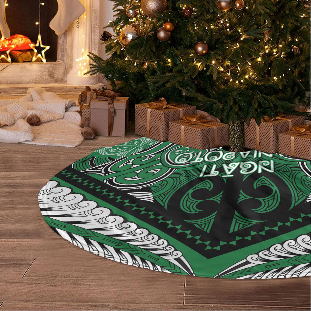Aotearoa Iwi Ngati Maniapoto Tree Skirt Maori Kowhaiwhai Pattern