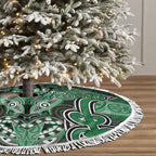 Aotearoa Iwi Ngati Maniapoto Tree Skirt Maori Kowhaiwhai Pattern