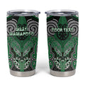 Aotearoa Iwi Ngati Maniapoto Personalised Tumbler Cup Maori Kowhaiwhai Pattern