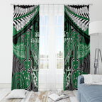 Aotearoa Iwi Ngati Maniapoto Window Curtain Maori Kowhaiwhai Pattern
