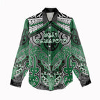 Aotearoa Iwi Ngati Maniapoto Personalised Women Casual Shirt Maori Kowhaiwhai Pattern