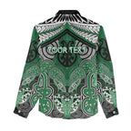 Aotearoa Iwi Ngati Maniapoto Personalised Women Casual Shirt Maori Kowhaiwhai Pattern