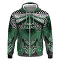 Aotearoa Iwi Ngati Maniapoto Personalised Zip Hoodie Maori Kowhaiwhai Pattern