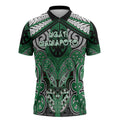 Aotearoa Iwi Ngati Maniapoto Personalised Zipper Polo Shirt Maori Kowhaiwhai Pattern