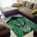 Aotearoa Iwi Ngai Tahu Area Rug Maori Kowhaiwhai Pattern