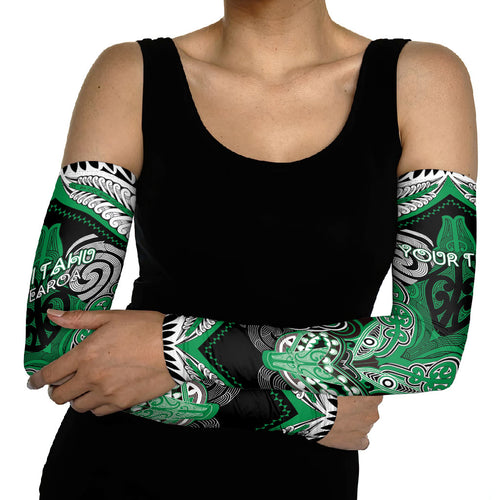 Aotearoa Iwi Ngai Tahu Personalised Arm Sleeves Maori Kowhaiwhai Pattern