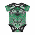 Aotearoa Iwi Ngai Tahu Personalised Baby Onesie Maori Kowhaiwhai Pattern