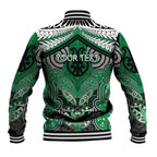 Aotearoa Iwi Ngai Tahu Personalised Baseball Jacket Maori Kowhaiwhai Pattern