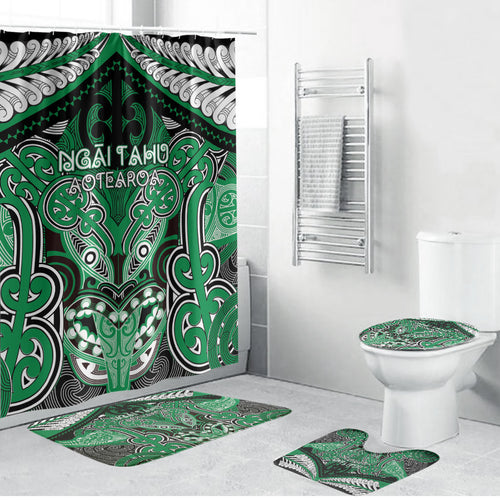 Aotearoa Iwi Ngai Tahu Bathroom Set Maori Kowhaiwhai Pattern