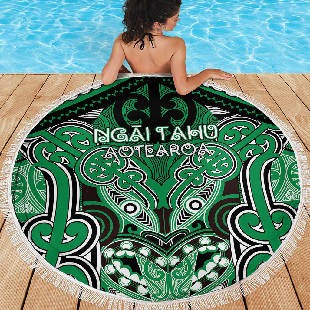 Aotearoa Iwi Ngai Tahu Beach Blanket Maori Kowhaiwhai Pattern