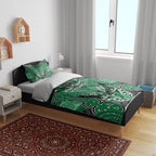 Aotearoa Iwi Ngai Tahu Bedding Set Maori Kowhaiwhai Pattern