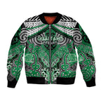 Aotearoa Iwi Ngai Tahu Personalised Bomber Jacket Maori Kowhaiwhai Pattern