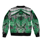 Aotearoa Iwi Ngai Tahu Personalised Bomber Jacket Maori Kowhaiwhai Pattern