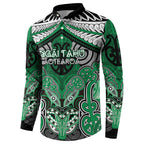 Aotearoa Iwi Ngai Tahu Personalised Button Sweatshirt Maori Kowhaiwhai Pattern