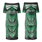 Aotearoa Iwi Ngai Tahu Personalised Couples Matching Puletasi and Hawaiian Shirt Maori Kowhaiwhai Pattern