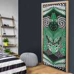 Aotearoa Iwi Ngai Tahu Personalised Door Cover Maori Kowhaiwhai Pattern